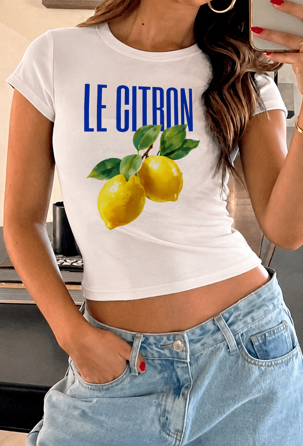 Le Citron baby tee for her