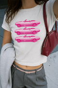 Cruisin' in Pink Baby Tee