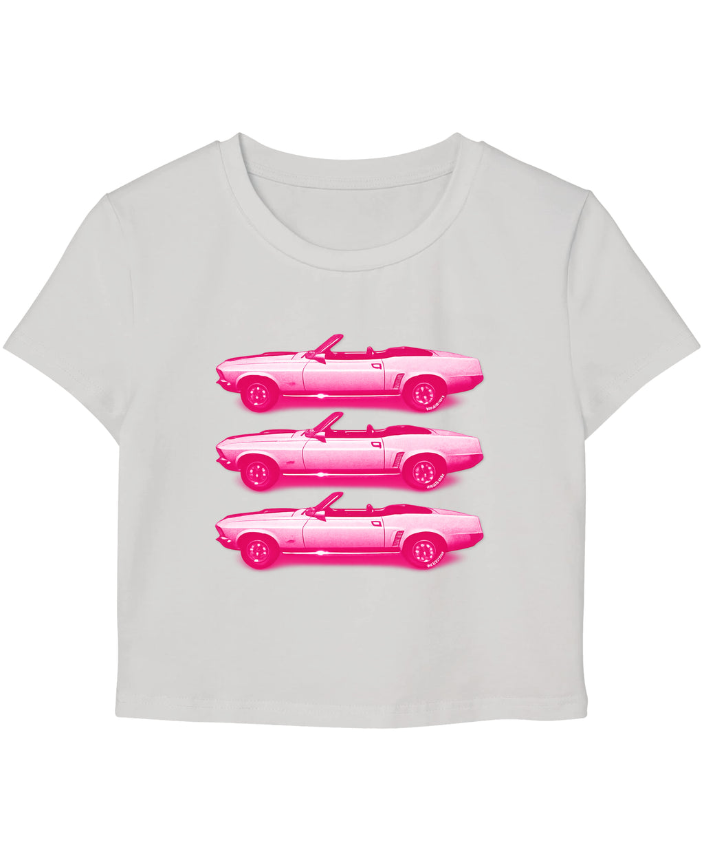 White Baby Tee Front Design