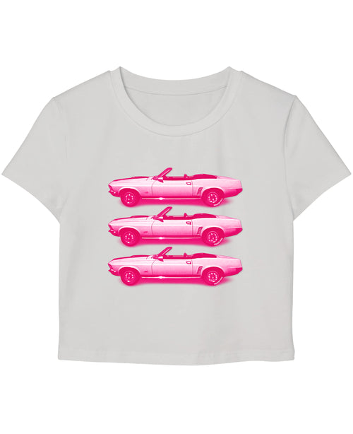 White Baby Tee Front Design