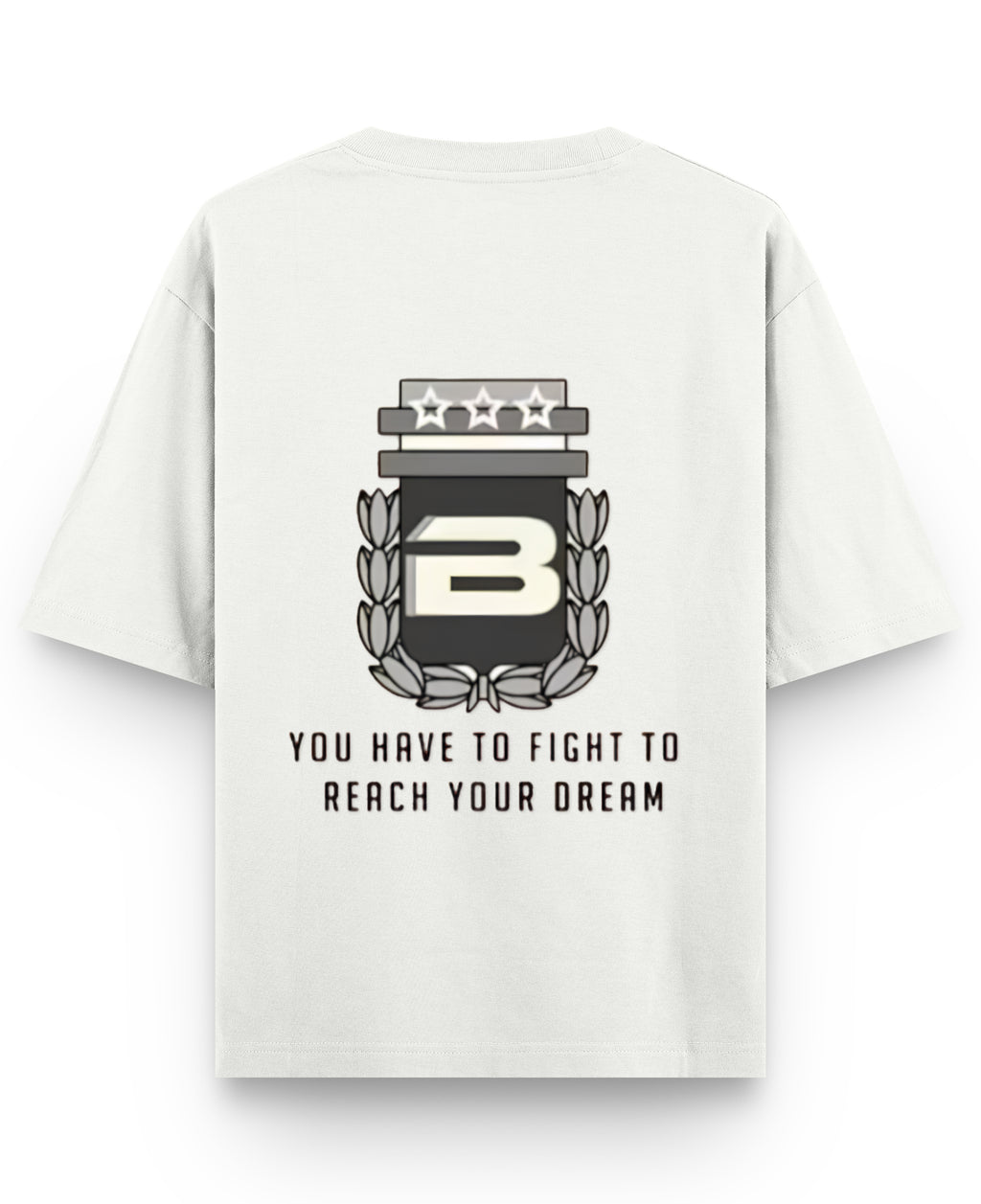 Off White Oversized T-shirt Back Design