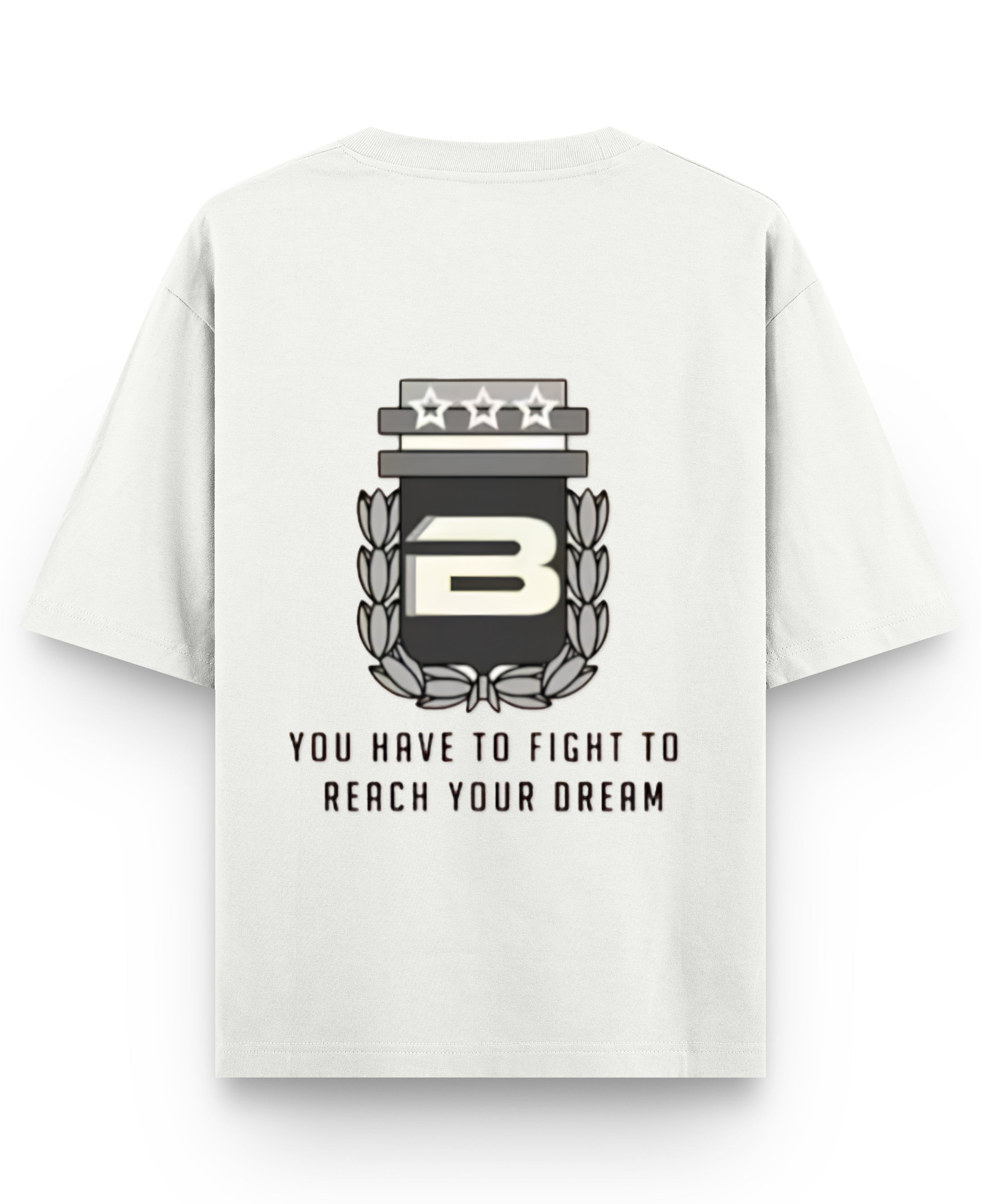 Off White Oversized T-shirt Back Design