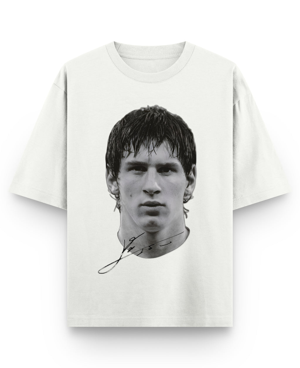 Off White Oversized T-shirt Front Design