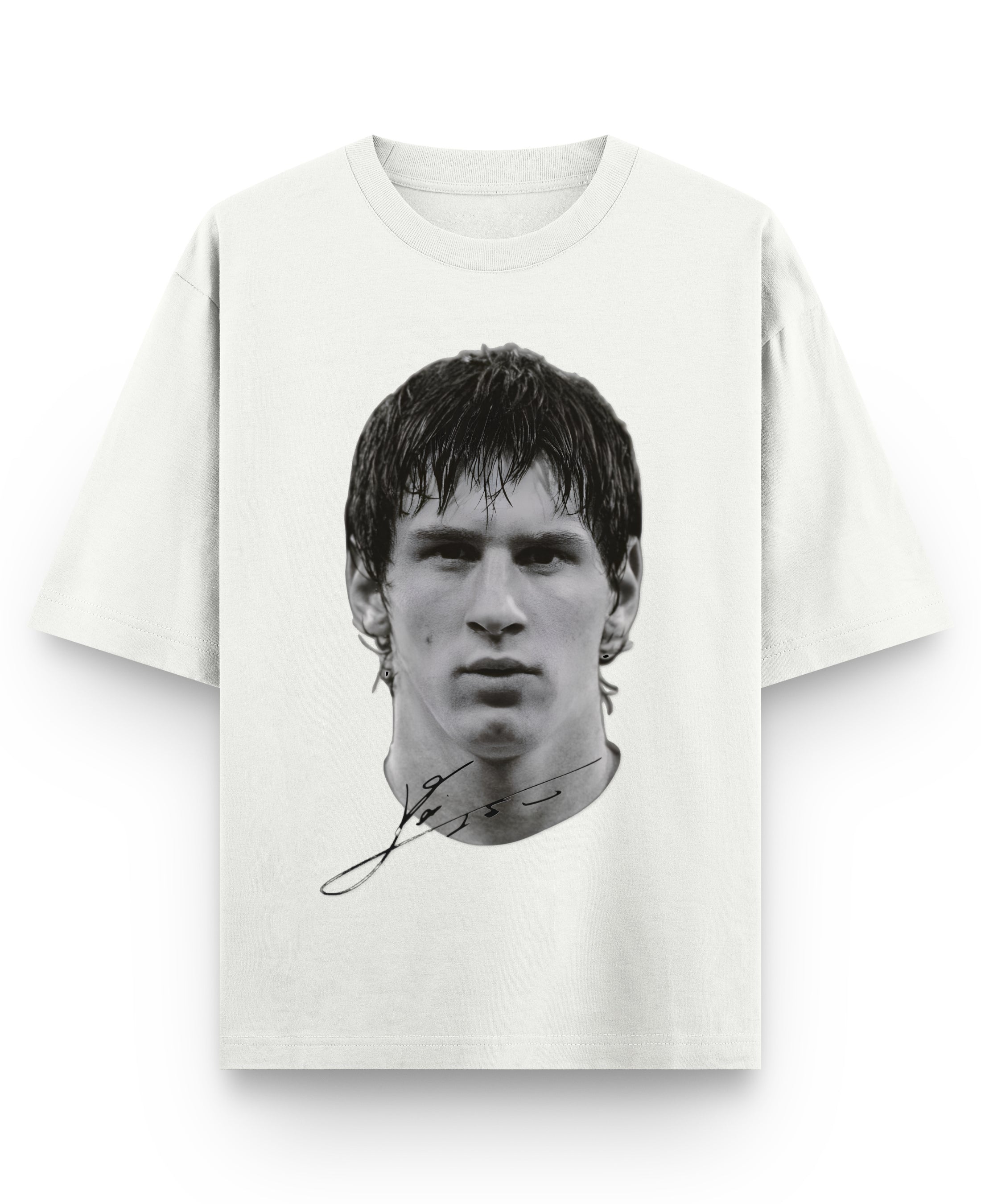 Off White Oversized T-shirt Front Design