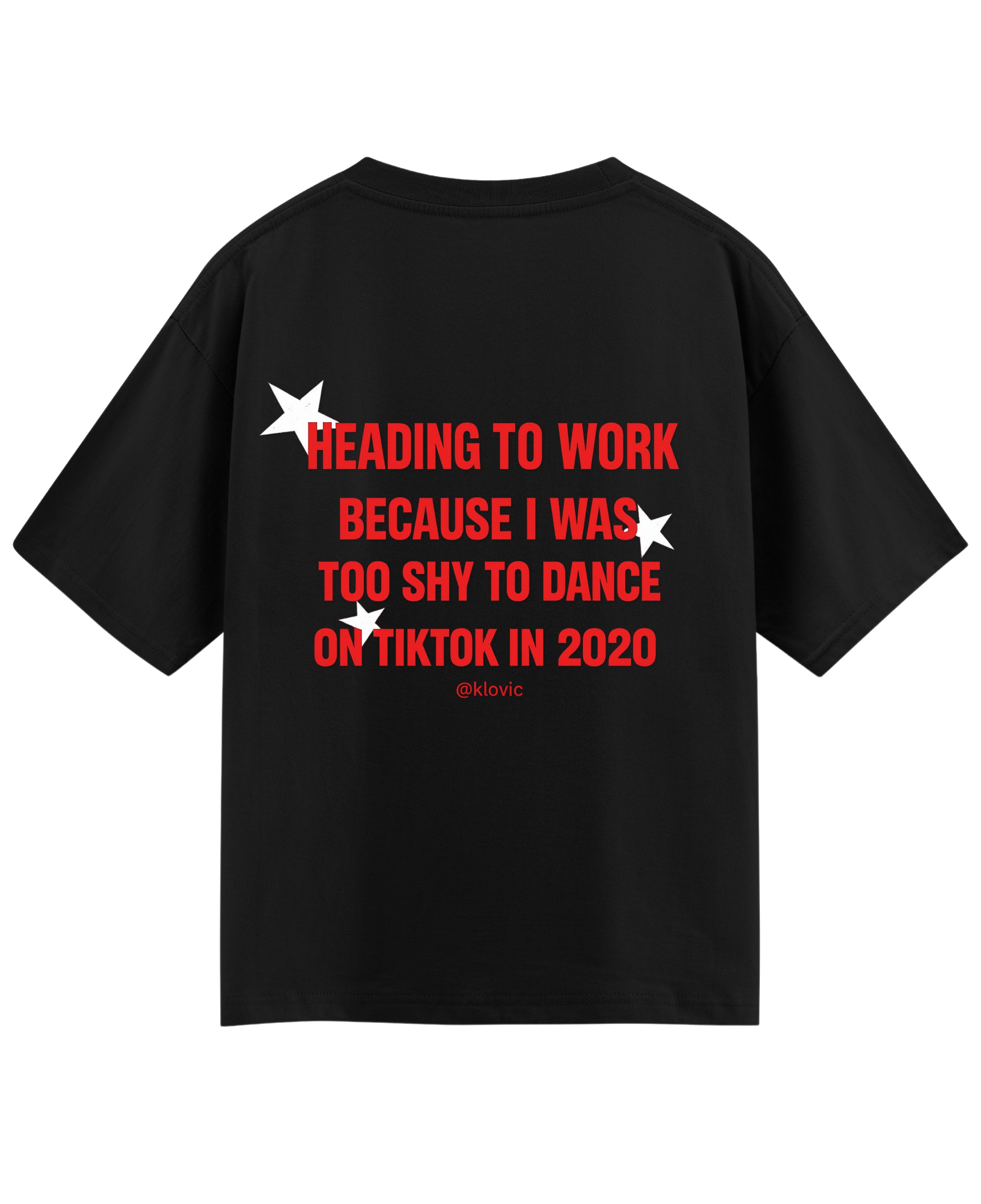 Black Oversized T-shirt Back Design