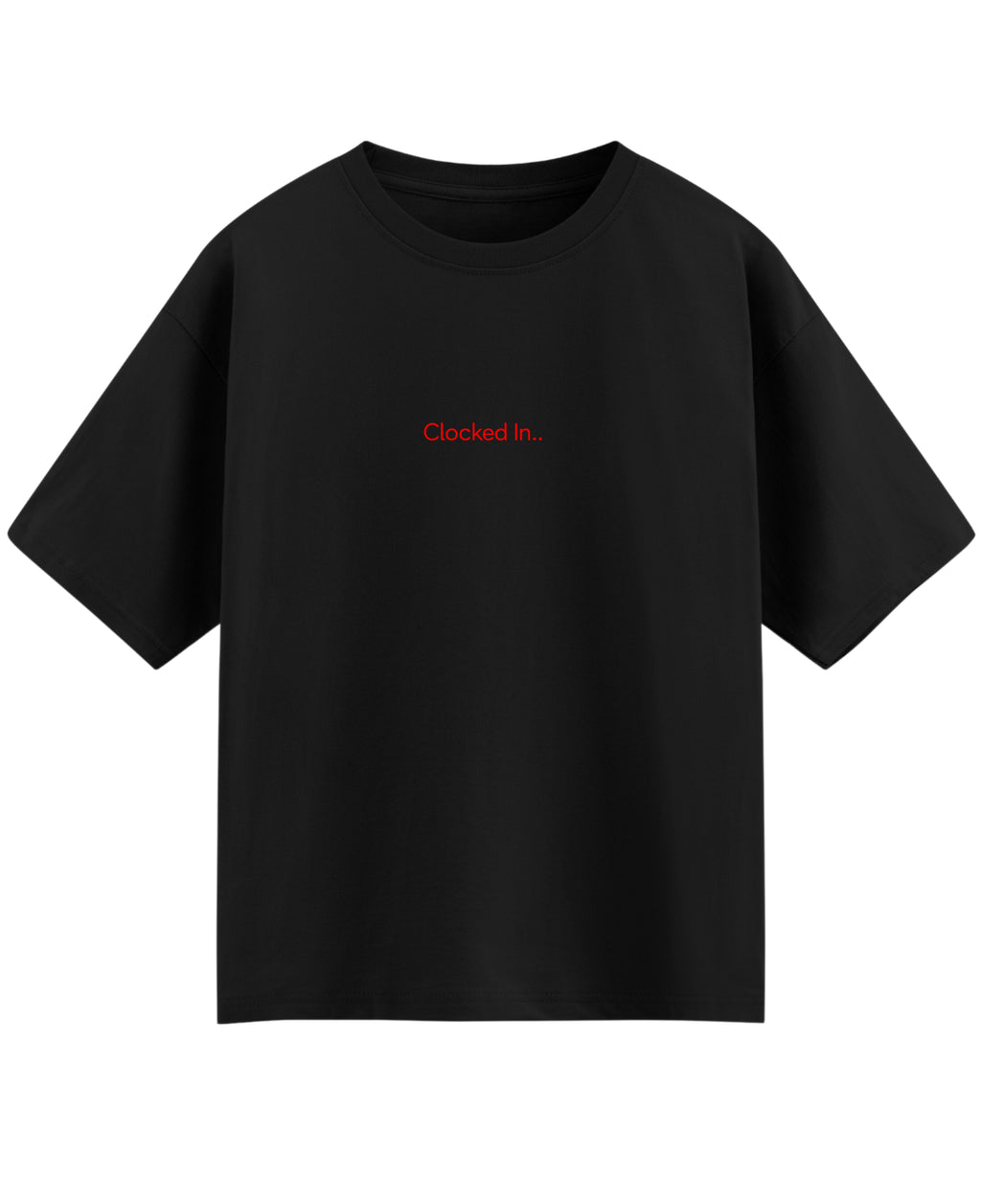 Black Oversized T-shirt Front Design