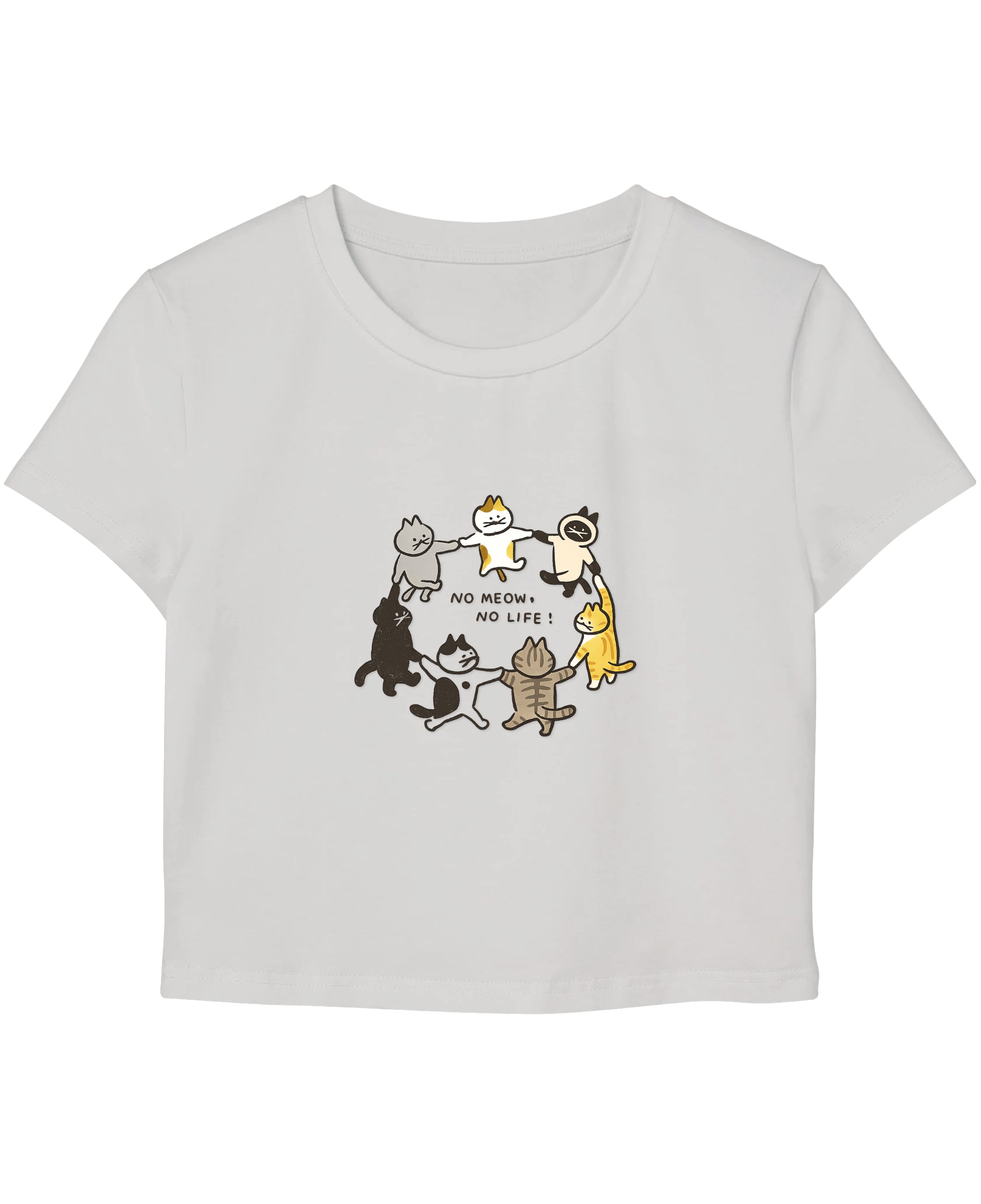 White Baby Tee Front Design