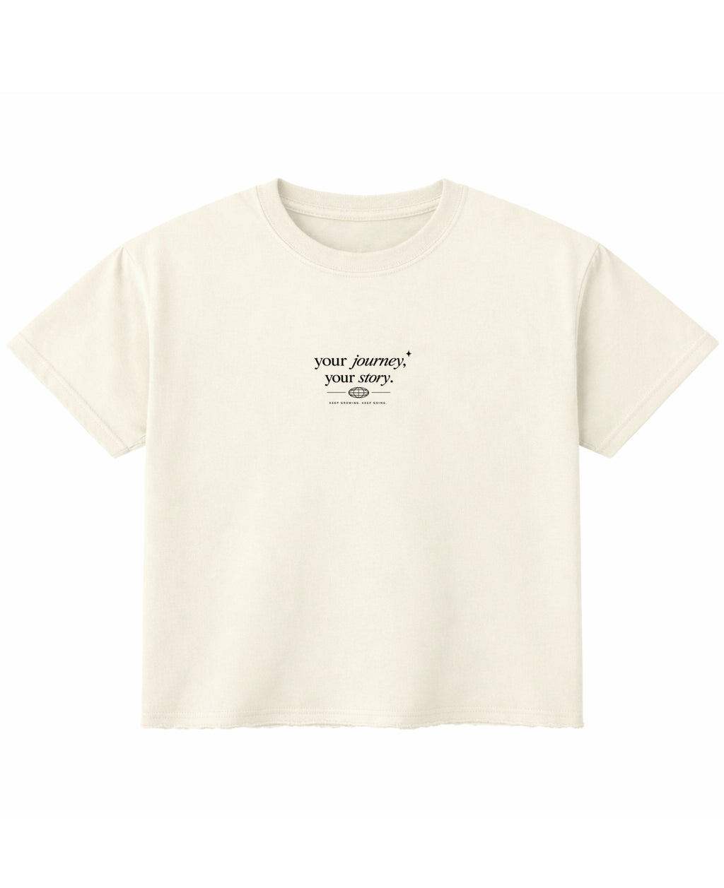 Off White Boxy Fit T-shirt Front Design