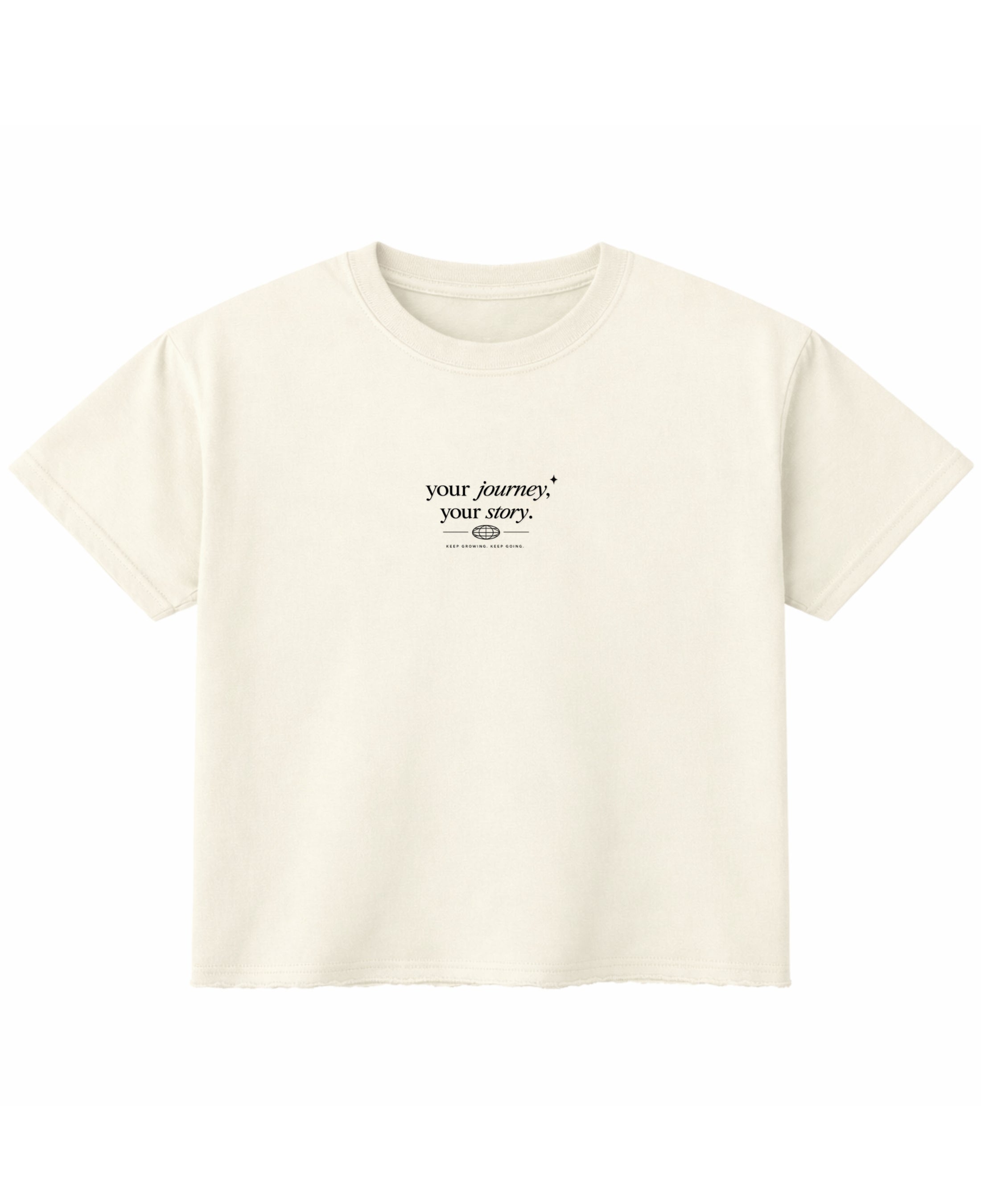Off White Boxy Fit T-shirt Front Design
