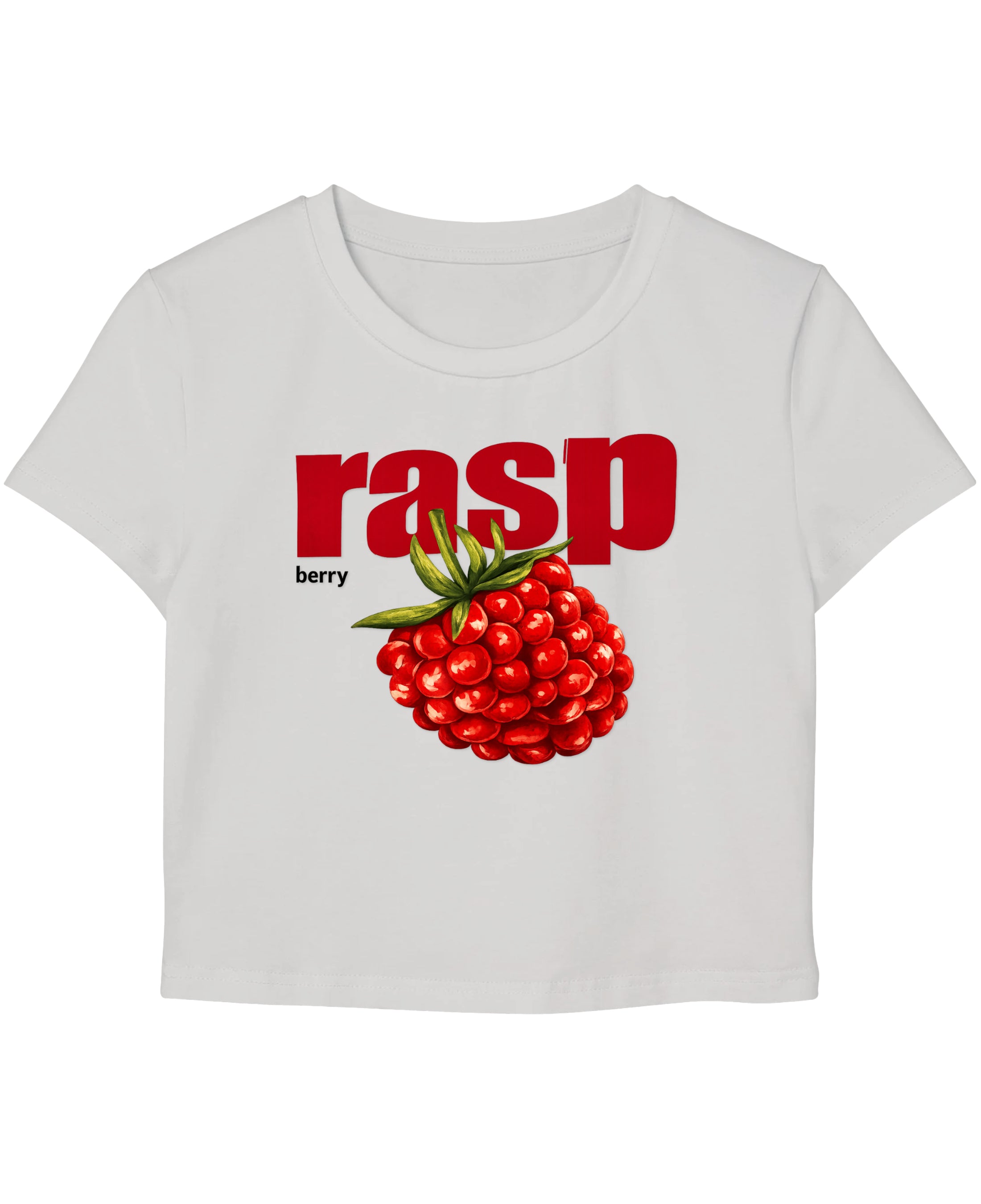 White Baby Tee Front Design