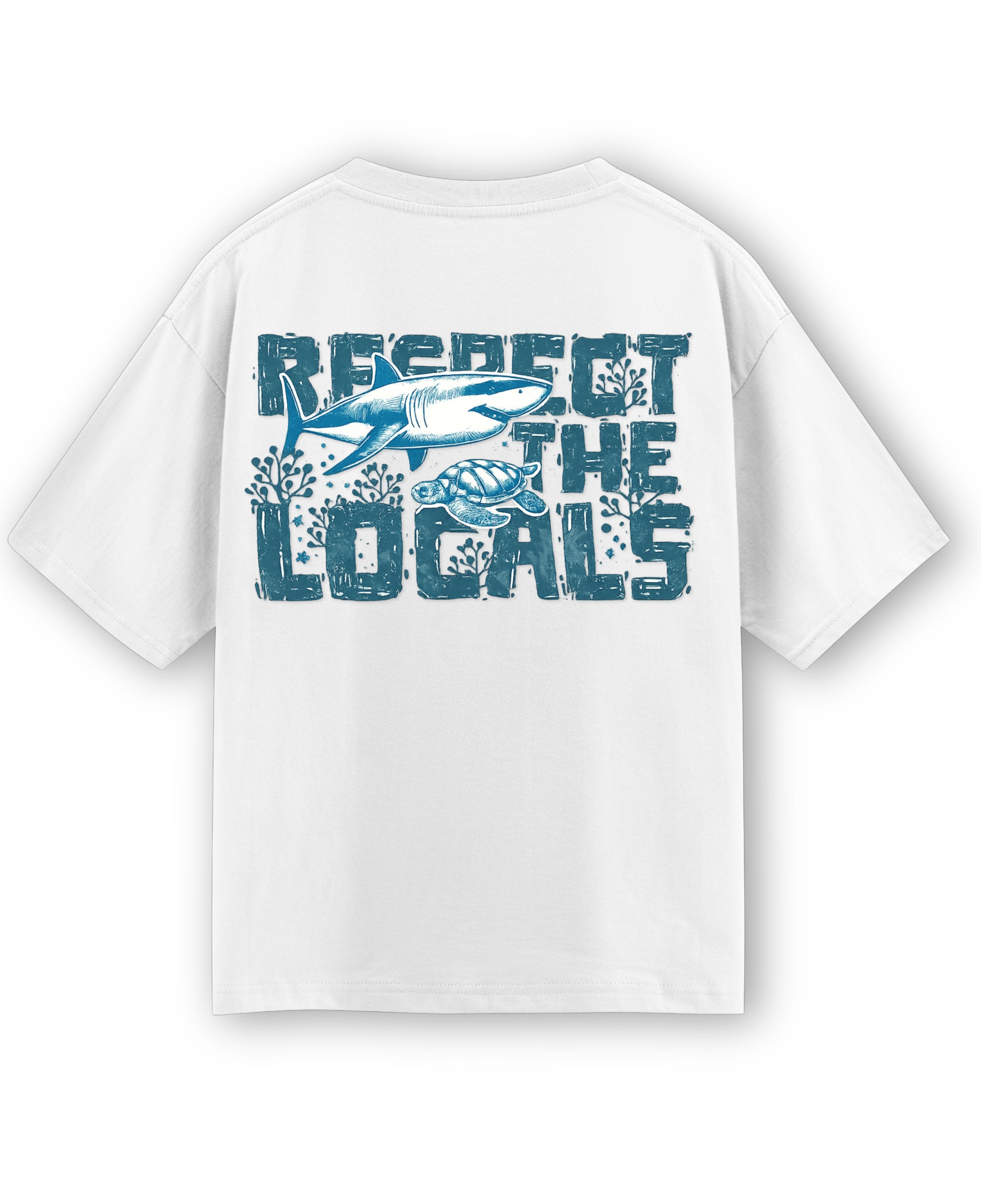 White Oversized T-shirt Back Design