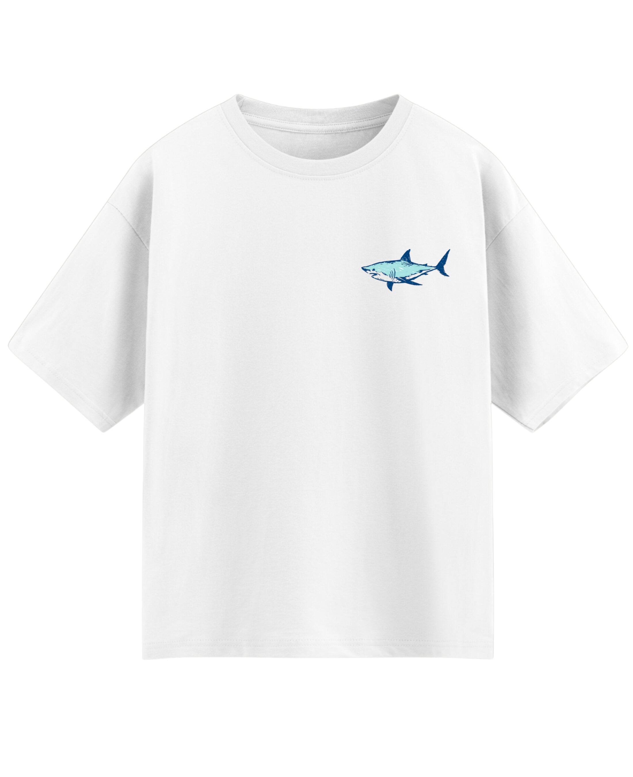 White Oversized T-shirt Front Design